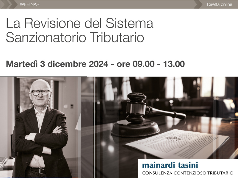 La Revisione del Sistema Sanzionatorio Tributario