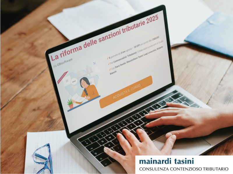 Corso riforma sanzioni tributarie 2025
